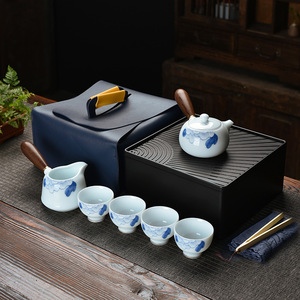 Offre Spéciale complet en céramique Gongfu service à thé poignée latérale <span class=keywords><strong>Pot</strong></span> conférence d'affaires Souvenir cadeau - Product Image 1