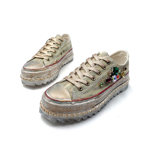 Chaussures de créateur haut de gamme 2025, chaussures en toile originales pour femmes, chaussures plates décontractées de haute qualité, chaussures de créateur populaires, baskets à lacets tendance - Product Image 2