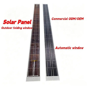 Panneau solaire flexible 19W 14V, petit format, mince, ETFE/PET/Verre, panneau solaire bifacial, efficacité 18,8%, taille des cellules 166x83mm, pour stores - Product Image 1