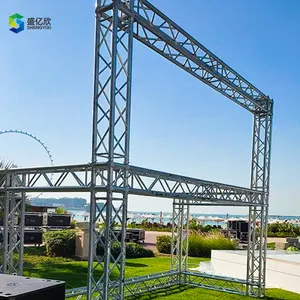 Licht Podium Concert Steigers Truss Systeem Aluminium Platte Dak Spanten Vierkante Dak Truss Haak