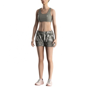 Shorts de sport 2-en-1 multicolores pour femme, séchage rapide, pour la musculation et l'entraînement en salle de sport - Product Image 5