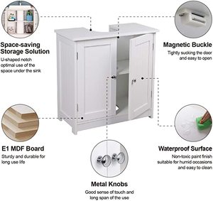 Armoire <span class=keywords><strong>de</strong></span> rangement <span class=keywords><strong>de</strong></span> <span class=keywords><strong>salle</strong></span> <span class=keywords><strong>de</strong></span> <span class=keywords><strong>bain</strong></span> avec socle à 2 portes sous l'évier <span class=keywords><strong>Organisateur</strong></span> économiseur d'espace avec étagère interne Armoire <span class=keywords><strong>de</strong></span> <span class=keywords><strong>lavabo</strong></span> <span class=keywords><strong>de</strong></span> <span class=keywords><strong>salle</strong></span> <span class=keywords><strong>de</strong></span> <span class=keywords><strong>bain</strong></span> - Product Image 6