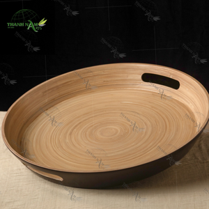 Vente en gros de plateau en bambou à salade durable écologique de haute qualité pour assiette de fruits et décoration de maison/cuisine - Product Image 1