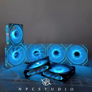 Venta al por mayor 120mm <span class=keywords><strong>Super</strong></span> ARGB Macho Pink Prism 5PRO NPC's Silent PC <span class=keywords><strong>Case</strong></span> LED Ventiladores de refrigeración de plástico 5V 3Pin Conector para CPU Gaming - Product Image 4