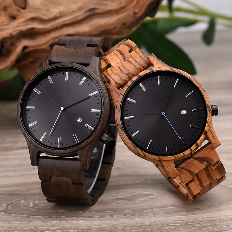 DODO DEER Wooden watch Oem men and women wrist couple business watch for her and his popular handmade watch