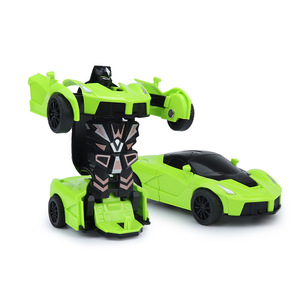 Jouet robot dinosaure transformable pour enfants de 4 à 6 ans, matériau ABS éducatif, couleur verte - Product Image 1