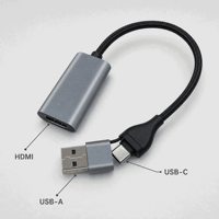 Adaptateur USB haute vitesse vers Type-C femelle 4K 60Hz pour HDTV et téléphone portable