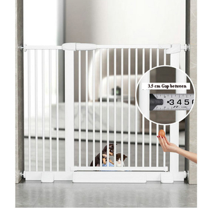 Pressure Mounted Baby <strong>Gates</strong> with Door for <strong>Stairs</strong> Dog Safety <strong>Gate</strong> for the House Wide Long Large Toddler <strong>Puppy</strong> 110-129cm Width - Product Image 2