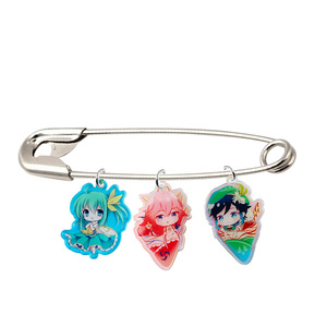 Accessoires d'usine personnalisables dessin animé mignon beaux badges en plastique <span class=keywords><strong>avec</strong></span> <span class=keywords><strong>épingle</strong></span>s de sûreté en acrylique caractéristique magnétique - Product Image 3