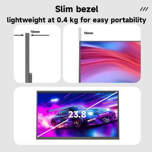 Grand <span class=keywords><strong>écran</strong></span> de jeu de 23,8 pouces, 1080P FHD IPS HDR USB-C, <span class=keywords><strong>écran</strong></span> portable pour ordinateur portable, <span class=keywords><strong>écran</strong></span> externe pour <span class=keywords><strong>PC</strong></span> de jeu - Product Image 3