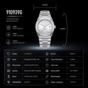 Relojes de Pulsera de Lujo para Hombre, de Acero Inoxidable de Alta Calidad, con Cuarzo Japonés, Fecha, Personalizados, Resistentes al Agua - Product Image 4