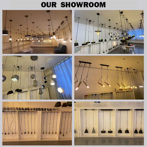 Lampada a Sospensione Moderna, Lampadario a Gabbia d'Uccello in Ferro per Ristorante, Luce Pendente Rotonda in Metallo - Product Image 4