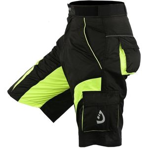 Pantalones Cortos de Ciclismo MTB para Hombre, con Forro Acolchado, Pantalones Cortos de Ciclismo Todoterreno, Transpirables, de Secado Rápido, Spandex, Nailon - Product Image 2
