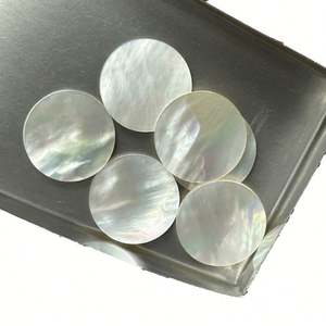 Fregona redonda Natural de bajo precio, piedras preciosas sueltas, cuentas de concha de nácar - Product Image 5