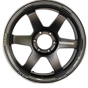 Aftermarket 20 inch Aluminum alloy wheels PCD6x139.7 R20x9.0j TE37 Matte Black Passenger car rims