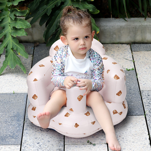 Swimbobo Portable gonflable petit ours enfants canapé siège chaises pour douche apprendre tabouret manger bébé siège de bain - Product Image 1