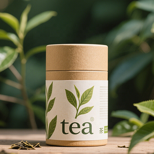 Tea Safe Cylinder Paper Tube Custom Print Eco-Friendly Packaging Tube Moisture Proof Tea Tube <b>Round</b> Cardboard Packaging <b>Box</b> - Product Image 1