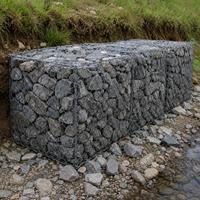 Cage en gabion soudé galvanisé LINSHENG, maille de 3x3 pouces, pour la protection des pentes routières et la lutte contre l'érosion