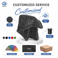 Serviette de nettoyage pour véhicules utilitaires, bleue, marque privée, pour l'entretien automobile commercial, en microfibre