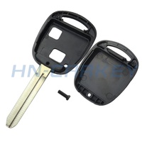 Clé de remplacement pour clé de voiture, 2/3 boutons, coque de clé, non cut, toy 43, pour Land Cruiser Camry Corolla Fj