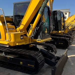 Mini-excavatrice d'occasion en excellent état Komatsu PC70 7 tonnes, pelle hydraulique compacte sur chenilles à vendre, faible nombre d'heures de travail - Product Image 2