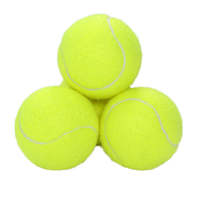 Balles de tennis certifiées ITF durables et hautement élastiques Balles d'entraînement en caoutchouc de laine imprimées avec logo personnalisé Sports de haute qualité