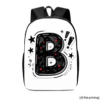 Sac à dos monocouche coloré avec fermeture éclair 3D motif dessin animé numéro 67 pour garçons et filles, capacité 20-35L, meilleur cadeau