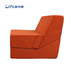 Giường sofa mui trần màu be cam - <span class=keywords><strong>Futon</strong></span> không xương có thể gập lại siêu nhỏ gọn với túi đựng đồ - Product Image 3
