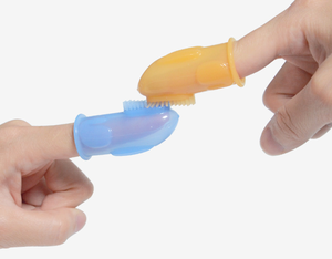 YDS Baby Bunny Silicone Finger Cepillo de dientes para bebé Cerdas de silicona suave Cepillo de limpieza fácil de silicona - Product Image 1