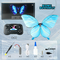 Drone papillon bionique RC avec lumière LED, ailes battantes, télécommande, jouet volant, décoration de mariage, accessoire pour événements intérieurs, cadeau