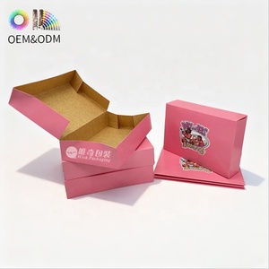 Изготовленный на заказ FSC крафт-коробка с откидной крышкой с офсетной печатью CMYK и глянцевым лаком для пончиков, пирожных, экологически чистая упаковка для выпечки - Product Image 6