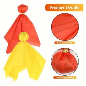 Drapeau de défi de football personnalisé jaune et rouge de haute qualité pour la publicité, les événements sportifs et les accessoires de fête - Product Image 3