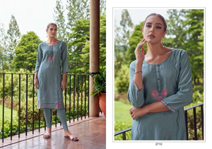 Meilleur prix de gros 2025 Kurti formel Artriddh Nx Melody Surat réversible pour femmes avec broderie, vêtements indiens/pakistanais - Product Image 6
