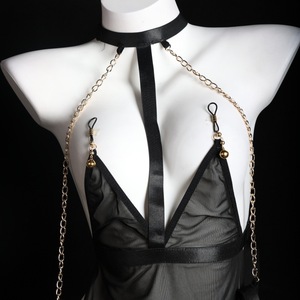 Sexy See Through Camisole Nightgown Halter Neck Backless Design Women Sleepwear Chiffon Polyester Fiber Soft Breathable - Product Image 1