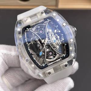 High-quality luxury RM with tourbillon, transparent crystal <b>case</b>, men's business sports mechanical <b>watch</b> - Product Image 2