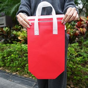 Custom Eco Friendly <b>Reusable</b> Non Woven Take Out Thermal <b>Bag</b> Custom Logo Printing <b>Reusable</b> Recycle <b>Bags</b> - Product Image 5