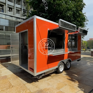 Carritos de Comida Móviles Personalizados 2025, Remolques Móviles para Venta de Pizza, Comida para Perros, Tiendas Ambulantes, Camiones de Comida - Product Image 1