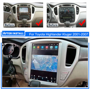 Reproductor <span class=keywords><strong>Multimedia</strong></span> Android con GPS, Navegación y Radio para <span class=keywords><strong>Toyota</strong></span> <span class=keywords><strong>Highlander</strong></span> 2001-2007, Pantalla Estilo Tesla Integrada para Radio y DVD del Coche - Product Image 3