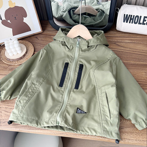 Chaqueta Cárdigan Infantil Estilo 2026, 100% Algodón, Forro Polar Grueso, Antiarrugas, Transpirable, Ropa de Primavera, Otoño e Invierno - Product Image 1