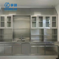 Banc de laboratoire mural en acier inoxydable COSMOLab LB-SS-001 pour l'école, l'hôpital, le laboratoire, certifié CE, anti-corrosion, résistant aux acides et aux alcalis