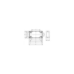CAJA PROYECTO MOLDEADA-GRIS OSCURO-120x60x30mm - Product Image 3