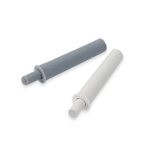 Amortiguadores de plástico blancos y grises para puertas de armario, diseño minimalista sin perforaciones, que reducen el ruido - Product Image 1