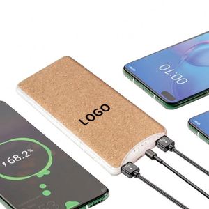 พาวเวอร์แบงค์แบบกำหนดเอง ทำจากฟางข้าว 10000mah ชาร์จเร็วสำหรับโทรศัพท์มือถือ พร้อมโลโก้ - Product Image 1