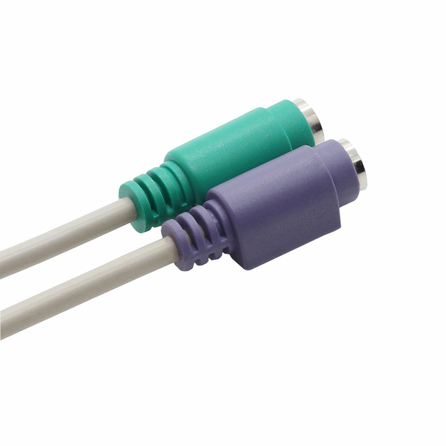 PS/2 Keyboard/Mouse Extension Cable 10m PVC Jacket Braid Shielding Gold Plated Bare Copper Conductor CE for for Computer