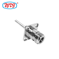Approvisionnement d'usine Laiton N Type Femelle Jack Bride 4 Trous N Jack Filetage M5 38mm 1.5 Pouces RF Coax Coaxial Connecteurs en Stock