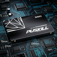 Unidad de Estado Sólido Interna PUSKILL SATA3 de 2.5'', 120GB, 128GB, 240GB, 256GB, 480GB, 512GB, 1TB, Alto Rendimiento, Nuevo Diseño