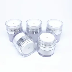 고급 퍼스널 케어 15ml 30ml 50ml 100ml 이중 벽 빈 크림 화장품 에어리스 병