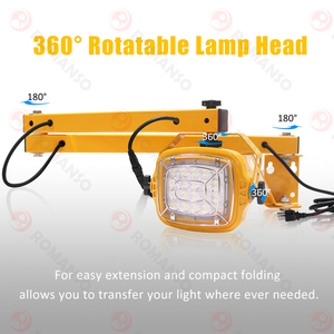 Lámpara LED de Brazo Oscilante de Alta Calidad, ETL 140LM/W, Clasificación IP65, Resistente al Agua, para Muelle de Carga - Product Image 5