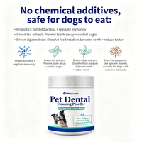 Friandises à mâcher souples pour animaux de compagnie en gros, à base de varech naturel, pour éliminer la plaque dentaire chez les chiens et les chats, nettoyer les dents, rafraîchir l'haleine et compléter les vitamines