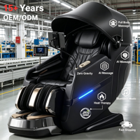 Kursi Pijat YS-C64 3D Zero Gravity untuk Seluruh Tubuh, Peregangan ala Thai, Recliner Elektrik Mewah, Roller Betis, Pemanas Bahu, Portabel
